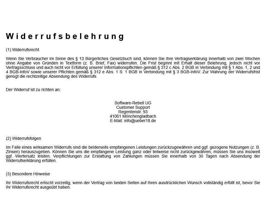 Widerruf